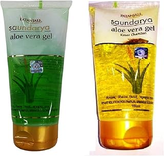 Coffret de gels à l'aloe vera patanjali de soundarya et kesar chandan