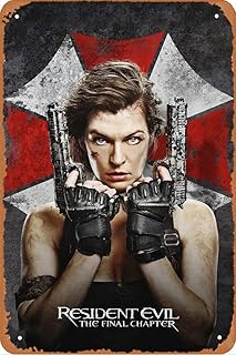 Affiches de film tendance, affiche de film resident evil, signe en métal personnalisé 8x12 pouces, décoration de maison pour bar, café, restaurant. Diaytar : L'excellence du service, la douceur des prix