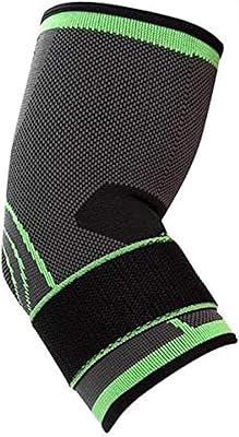 Manchon de compression du coude avec sangle réglable - pour tendinite, arthrite, tennis