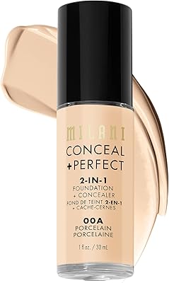 Fond de teint 2 en 1 milanie conceal + perfect, 30 ml, porcelaine