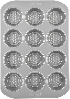 Moule à muffins profond, 12 pièces, acier au carbone, gris, prestige pr57127