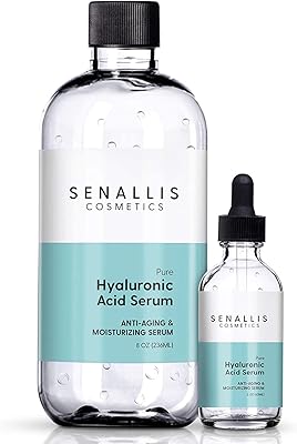 Sérum à l'acide hyaluronique 236 ml et 59 ml, à base d'acide hyaluronique