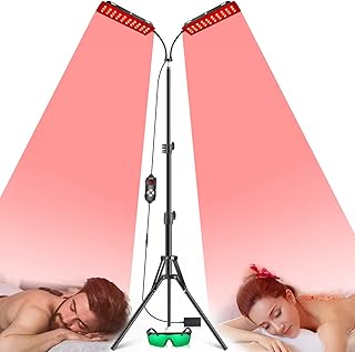 Lampe de thérapie par la lumière rouge avec support appareil infrarouge