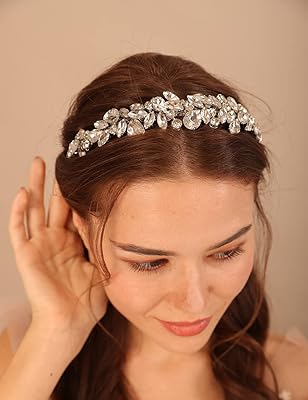 Bandeau tiglin entièrement fait à la main avec strass en cristal accessoires