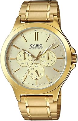 Montre décontractée analogique pour homme en acier inoxydable - mtp-v300g-9audf