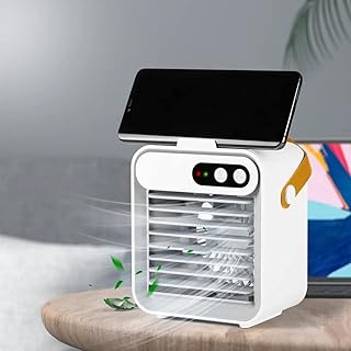 Ventilateur de climatiseur portable, refroidisseur d'air alimenté par usb, mini refroidisseur de climatiseur portable avec purificateur, mini ventilateur de refroidissement personnel ultra silencieux pour la famille, les voyages et le bureau. Diaytar : L'excellence du service, la douceur des prix