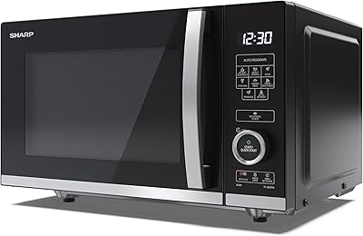 Sharp yc-qs204au-b four à micro-ondes de comptoir noir 20 l 800 w