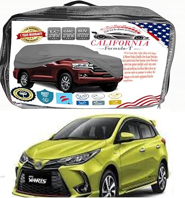 Couverture de carrosserie california formula-t pour toyota yaris hatchback