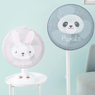 2 pièces couverture de ventilateur de dessin animé de 16 pouces, protecteur