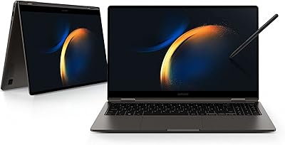 Ordinateur portable wi-fi samsung galaxy book 3 360, 15 pouces, processeur intel core