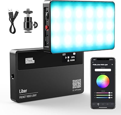 Lumière vidéo pixel libre rvb, attraction magnétique et prise en charge des applications