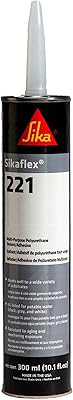 Sika - sikaflex-221, noir, mastic/adhésif polyvalent, mastic polyuréthane à durcissement rapide, cartouche