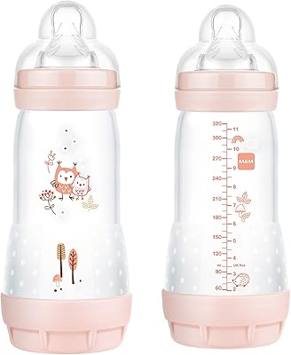 Biberon anti-coliques mam easy start 325 ml facile à basculer entre le sein