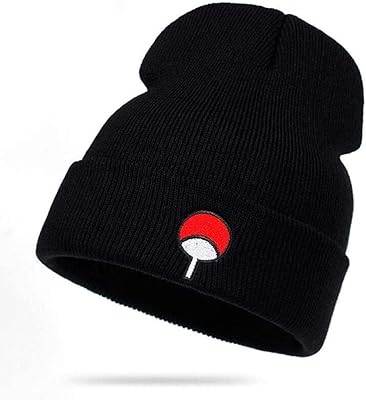 Anime naruto lovers hat uchiha family logo coton broderie chapeau hiver