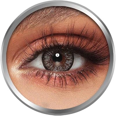 Lentilles de contact gris anthracite amara lentilles cosmétiques originales unisexes jetables