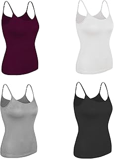 Maillot de corps multicolore à bretelles fines réglables pour femme - paquet