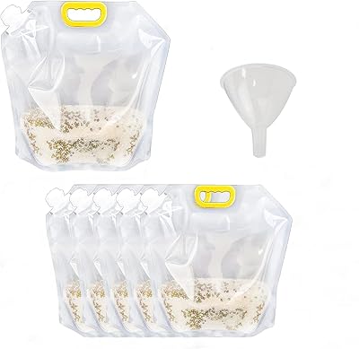 Sacs de stockage scellés multi-usages résistants à l'humidité de 2,5 l avec entonnoir