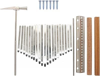 Jeu de touches kalimba 21 tons avec marteau de réglage, piano à doigts 21 tons, pièces de jeu pour piano à pouce, lettrage en acier, clavier kalimba, instrument de musique. Diaytar Sénégal : Innovation, diversité et accessibilité