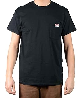 T-shirt à poche épais à manches courtes ben davis pour hommes, taille unique