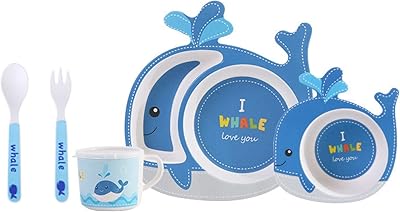 Zoomzoob couverts pour enfants lot de 5 pièces en bambou motif