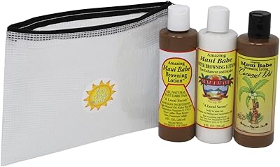 Ensemble de lotion de bronzage maui babe ! comprend une brunissante originale