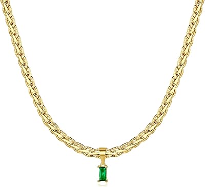 Collier vintage rempli d'or 18 carats pour femmes, collier ras du cou