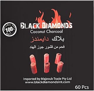 Bâtons de charbon de bois hexagonaux en coquille de noix de coco black