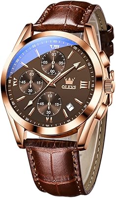 Montres olevs pour hommes, or, remontage automatique, acier inoxydable, mécanique, multifonction, chronographe analogique