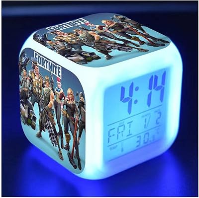 Réveil numérique oriti fortnite chargeur usb led lumineux sommeil dim écran