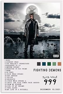 Affiche murale sur toile sans cadre z dj juice wrld, taille 12 x