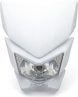Phare de moto street fighter et supermoto blanc 12v 35w