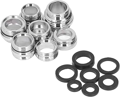 Kit d'adaptateur de robinet en laiton antirouille haute résistance, ensemble complet de 7
