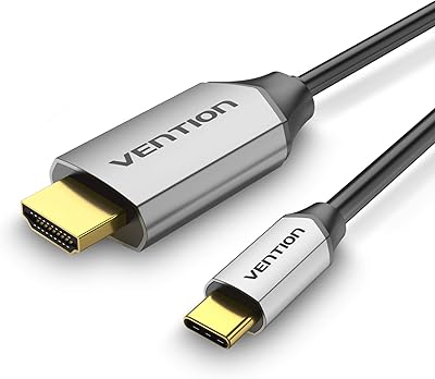 Câble usb c vers hdmi pour bureau à domicile câble vention
