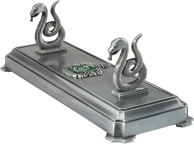 Porte-baguette serpentard harry potter noble collection individuel couleur argent 8" (20 cm)