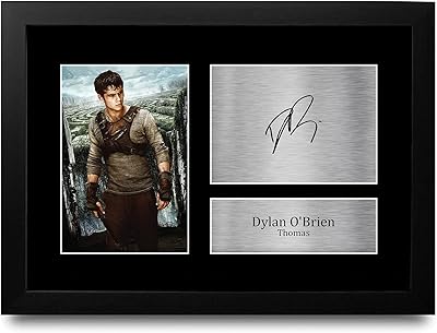 Hwc trading fr a4 dylan o'brien maze runner gifts photo autographe imprimée