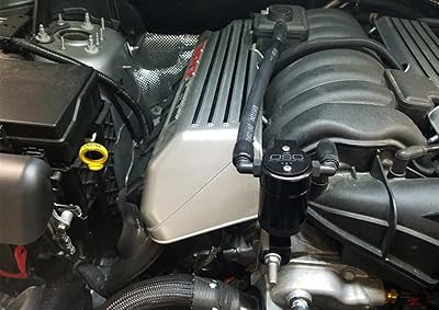 Séparateur d'huile hemi jlt 2011-2018 srt 6,4l 3.0 côté passager anodisé noir