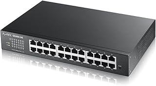 Switch gigabit zyxel 24 ports, rack rack compact intelligent et sans ventilateur facile
