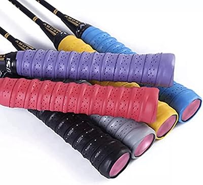 5 pièces de poignées de badminton antidérapantes de couleurs mélangées, sport respirant