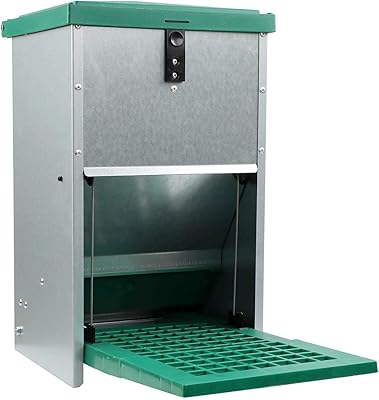 Bol de nourriture pour poulet rural365, capacité de 17,6 lb, système d'alimentation automatique