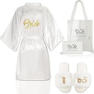 4 pièces pantoufles de mariage pour cadeaux de mariage de mariée pantoufles i-do