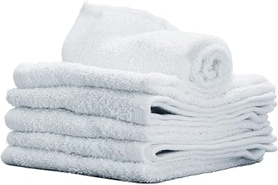 Serviettes pour le visage serviettes de séchage en coton éponge pack de 6