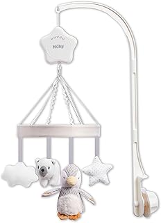 Lit mobile musical pour bébé noby avec bras réglable pour s'adapter à tous