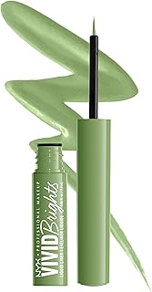 Maquillage professionnel nyx | eyeliner liquide couleur vivid brights - vert fantôme