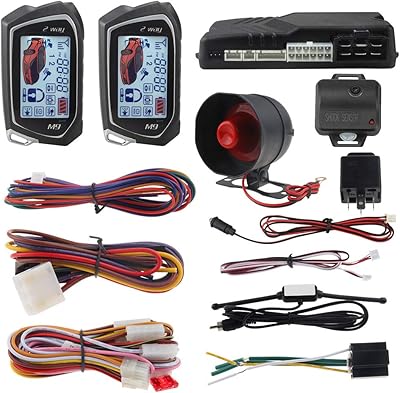 Système d'alarme de voiture à 2 voies easyguard ec201-m9 avec grand écran lcd