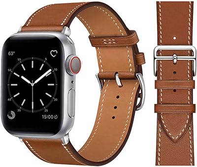 Bracelet en cuir jasmine pour apple watch band 42 mm 44