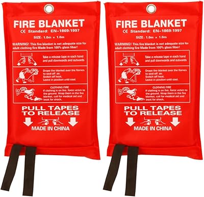 Couverture anti-feu exebo en fibre de verre couverture d'urgence ignifuge sécurité pour cuisine