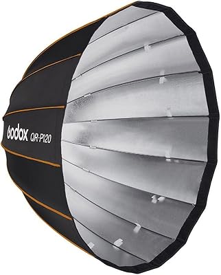 Boîte à lumière parabolique à dégagement rapide godox qr-p120 (47 pouces)