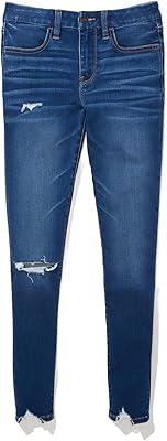 Jean court taille basse déchiré doux forever pour femme u-2433-3768-136