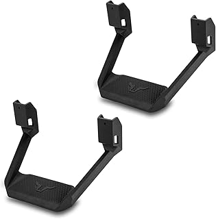 Marchepieds latéraux universels en aluminium poli bps 5002 revêtement en poudre noire