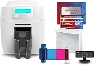 Imprimante d'identification double face magicard 300, pack complet de fournitures avec logiciel podno